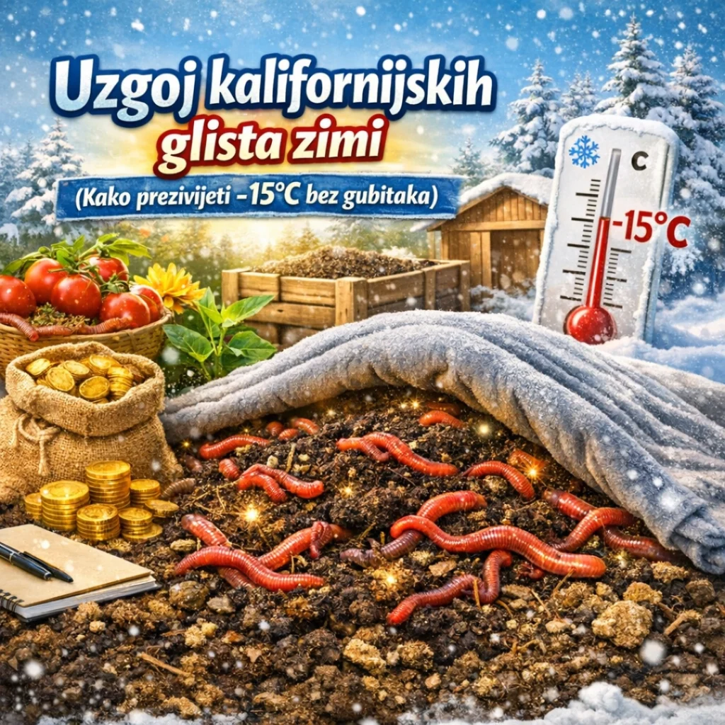 uzgoj kalifornijskih glista zimi