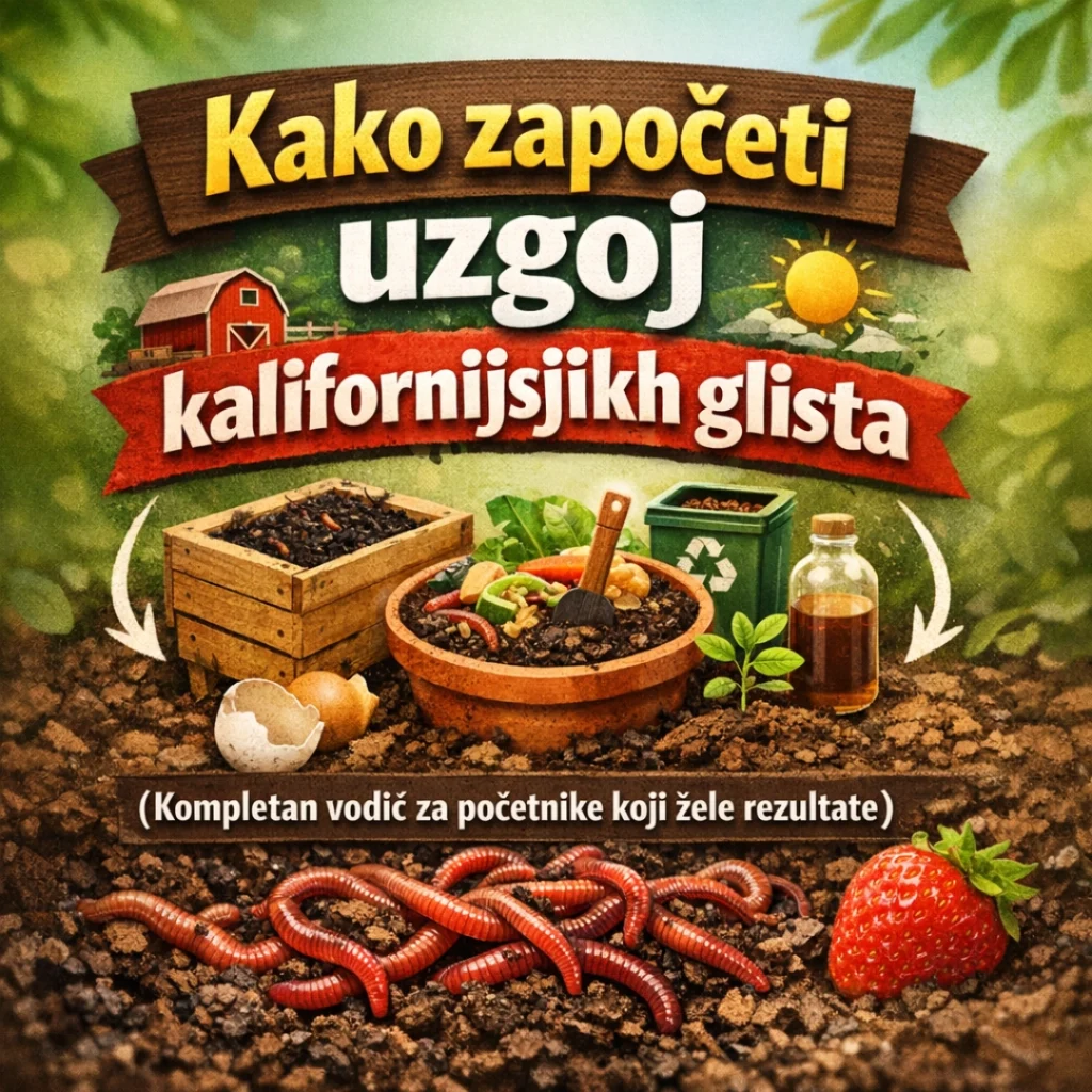 Kako započeti uzgoj kalifornijskih glista (kompletan vodič za početnike koji žele rezultate) gliste.ba bijeljina
