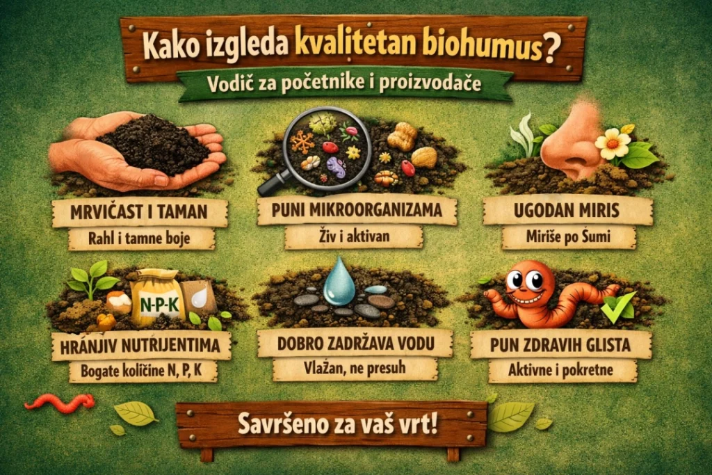 kako izgleda kvalitetan biohumus vodic za pocetnike i proizvodjace